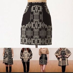 Anthropologie Wool Pendleton Aztec skirt, size S